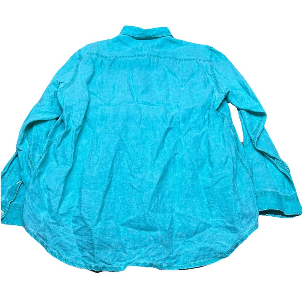 Tommy Bahama Relax Aqua 100% Linen Button Up‎ Long Sleeve Shirt Men's 3XL XXXL - Picture 6 of 10